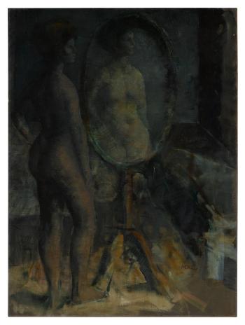 Mujer ante un espejo by 
																	Armando Morales