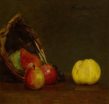 Nature morte à la pomme de Calville by 
																	Henri Fantin-Latour