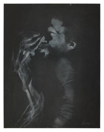 Untitled (Body Print) by 
																	David Hammons