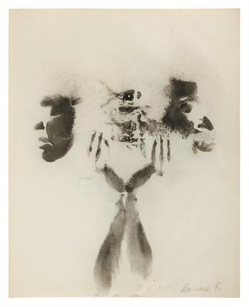 Untitled (Body Print) by 
																	David Hammons