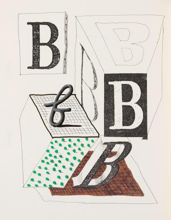 Hockney's Alphabet, 1991 by 
																	Dan Rakgoathe