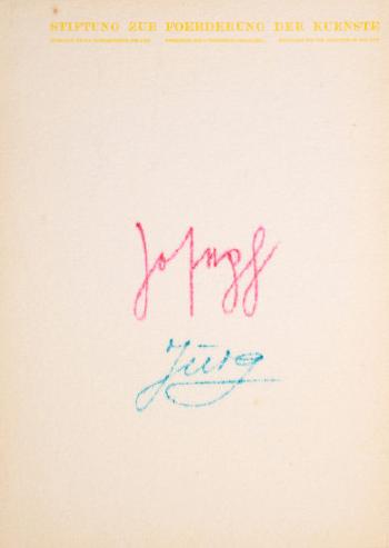 Felt Letters (S. 107) by 
																	Joseph Beuys