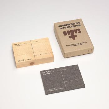 Holzpostkarte (Wood Postcard); and Filzpostkarte (Felt Postcard) (S. 104, 539) by 
																	Joseph Beuys