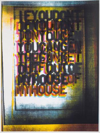 My House I by 
																	Christopher Wool