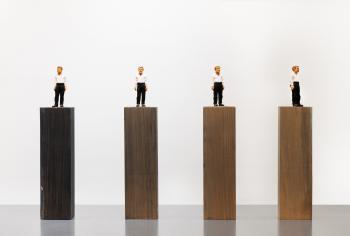 4 Small Figures by 
																	Stephan Balkenhol