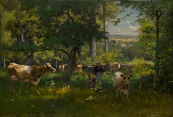 A Summer Morning by 
																	George Inness
