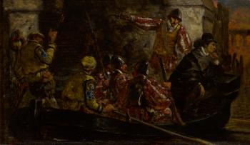 Imminent Danger; Under the Cover of Darkness by 
																	John Everett Millais