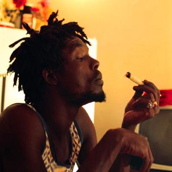 Peter Tosh at Home in Spanish Town, Jamaica by 
																	Lee Jaffe