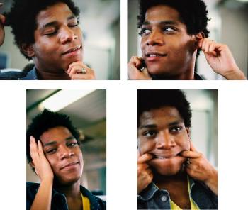 Basquiat on the Bullet Train in Japan by 
																	Lee Jaffe