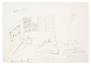 Notting Hill Drawing by 
																	Damien Hirst