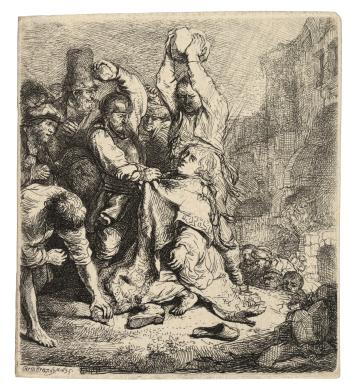 The Martyrdom of Saint Stephen by 
																	Rembrandt Harmensz van Rijn