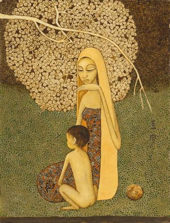 Mother and Son by 
																	 Cheong Soo Pieng