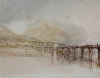 Ponte Suza at Aosta in the Italian Alps by 
																	Joseph Mallord William Turner