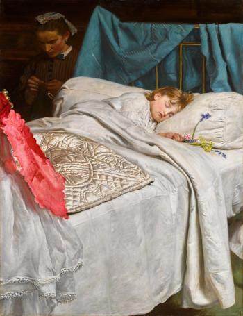 Sleeping by 
																	John Everett Millais