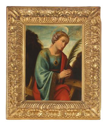 Saint Catherine of Alexandria by 
																	Bernardino Zenale