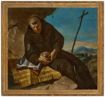 Saint Francis in Meditation by 
																	Francesco Zugno