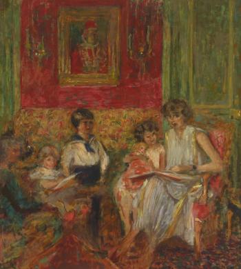 Madame Jean Bloch et ses enfants by 
																	Edouard Vuillard