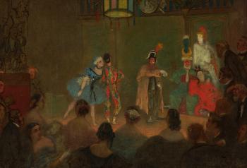 A Theatrical Evening at Prince Napolon's House by 
																	James Jacques Joseph Tissot