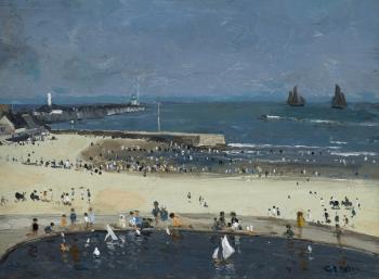 The Yacht Pond, Gorleston by 
																	Campbell Mellon
