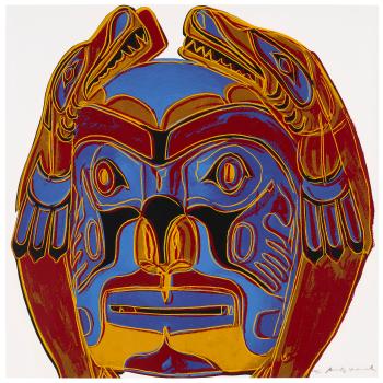 Northwest Coast Mask, from Cowboys and Indians by 
																	Andy Warhol
