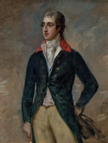 Portrait of Prince Ernest Augustus (), later King of Hanover, threequarterlength, in Windsor uniform by 
																	Thomas Gainsborough