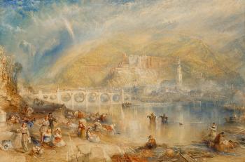 Heidelberg, with a Rainbow by 
																	Joseph Mallord William Turner