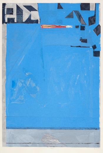 Blue with Red by 
																	Richard Diebenkorn