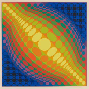 Two Plates, from Enigmes (2) by 
																	Victor Vasarely