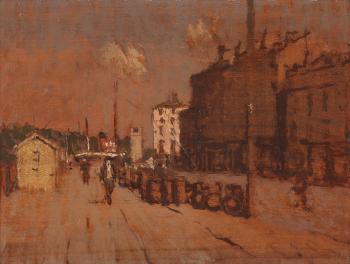 Quay Approach by 
																	Edward Morland Lewis