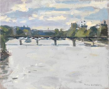 Pont des Art and the Louvre by 
																	Ken Howard