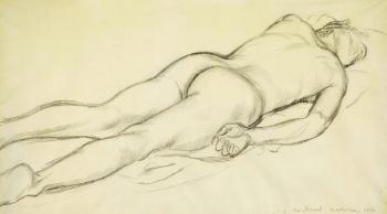 Male Nude J by 
																	Paul Cadmus