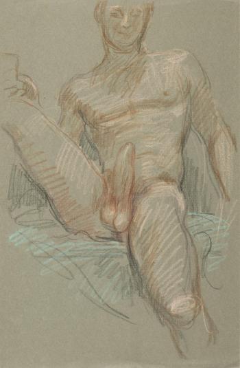 Male Nude, Erect by 
																	Paul Cadmus
