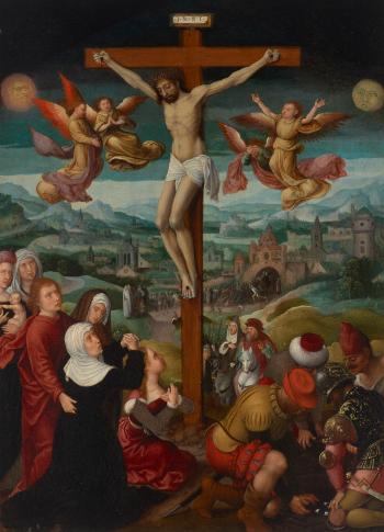 The Crucifixion by 
																	Adriaen Isenbrandt