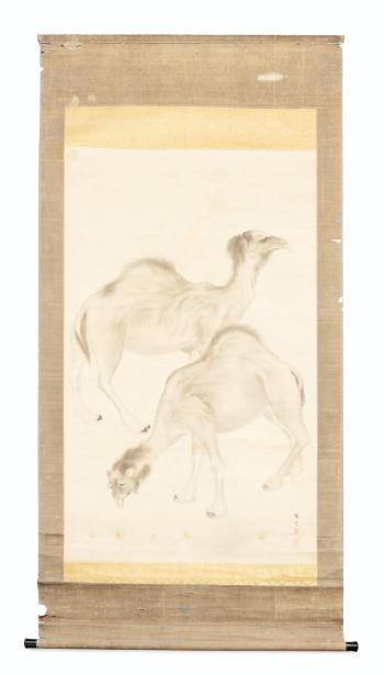 Two Camels by 
																	Maruyama Oshin