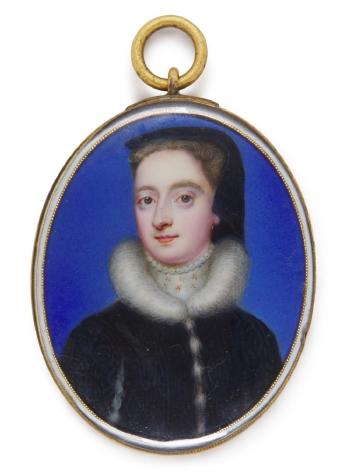 Portrait of a lady, traditionally identified as Mary Queen of Scots, circa 1720 by 
																	Christian Friedrich Zincke