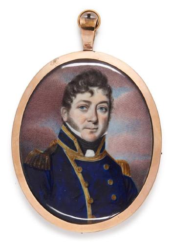 Portrait of a naval officer, circa 1805 by 
																	Peter Paillou