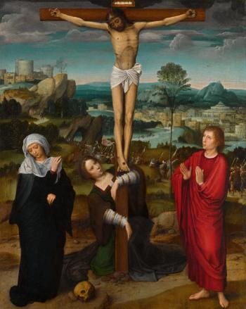 The Crucifixion by 
																	Adriaen Isenbrandt