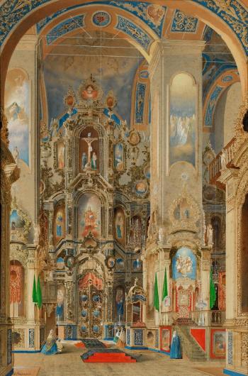 Interior of a Church by 
																	Andrei Alexeevich Redkovsky