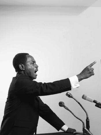 Martin Luther King Speech, African Spirits Series, 2008 by 
																	Samuel Fosso