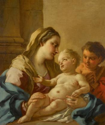 The Virgin and Child with the Infant Saint John the Baptist by 
																	Francesco Sales Roviralta