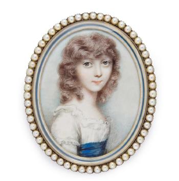 Portrait of a young girl, circa 1795 by 
																	Andrew Waddington