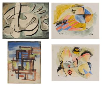Untitled (Four Works) by 
																	Werner Drewes