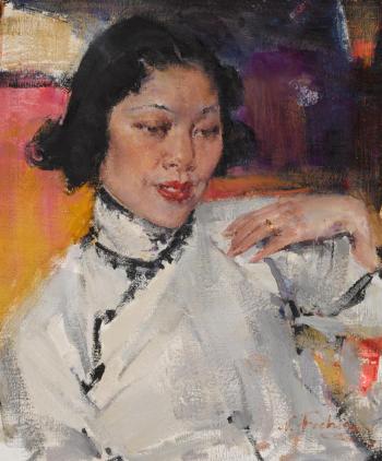 Portrait of Anna May Wong by 
																	Nicolai Fechin