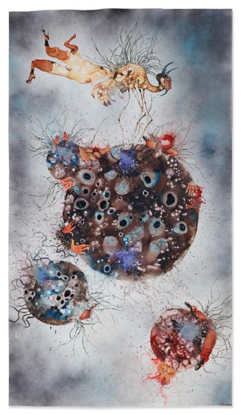 It's the End of the World as I know It...Again by 
																	Wangechi Mutu