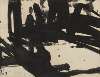 Untitled (Study for Untitled, 1957) by 
																	Franz Kline
