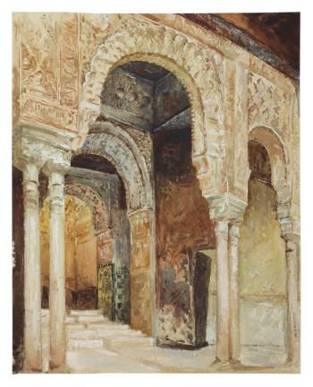 The Alhambra, Granada (after Henri Regnault) by 
																	Louis Comfort Tiffany