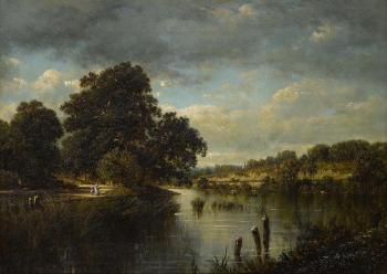 An Inlet at New Rochelle, New York by 
																	David Johnson