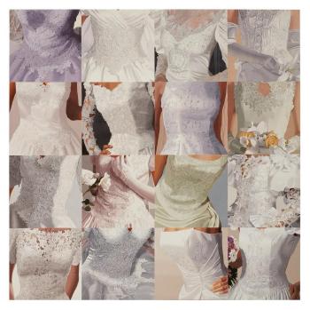 White on White (Wedding Dresses) II by 
																	Julia Jacquette