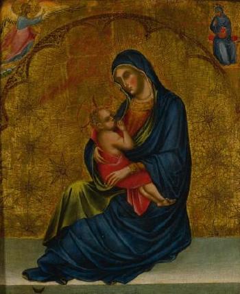 Madonna of Humility with the Annunciation by 
																	Paolo Veneziano