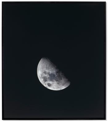 Discarded Rocket Body Approaching the Disk of the Moon (SL8 RB) by 
																	Trevor Paglen